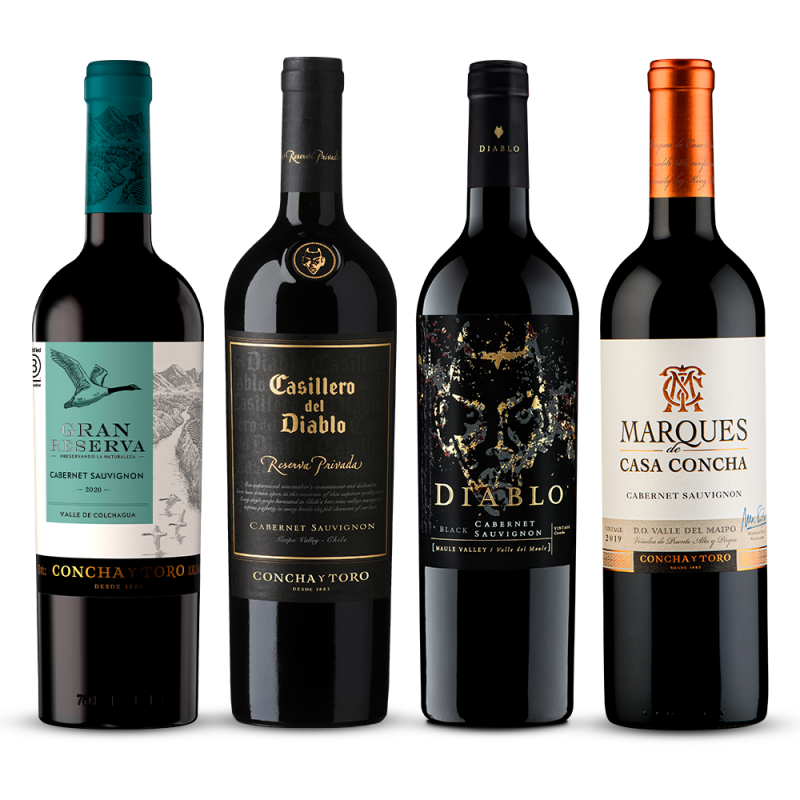Kit Cabernet Sauvignon Especiais 750ml - 4 garrafas