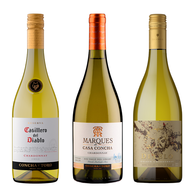 Kit Chardonnay Especiais 750ml - 3 garrafas