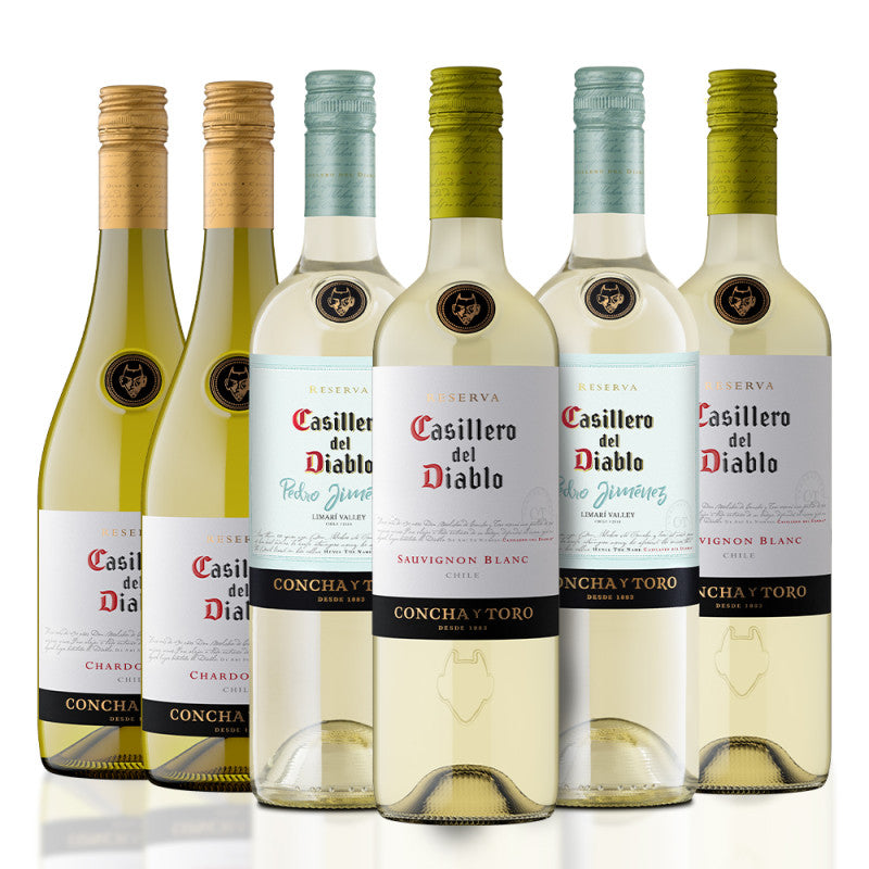 Kit Família Casillero Del Diablo Branco 750ml - 6 garrafas