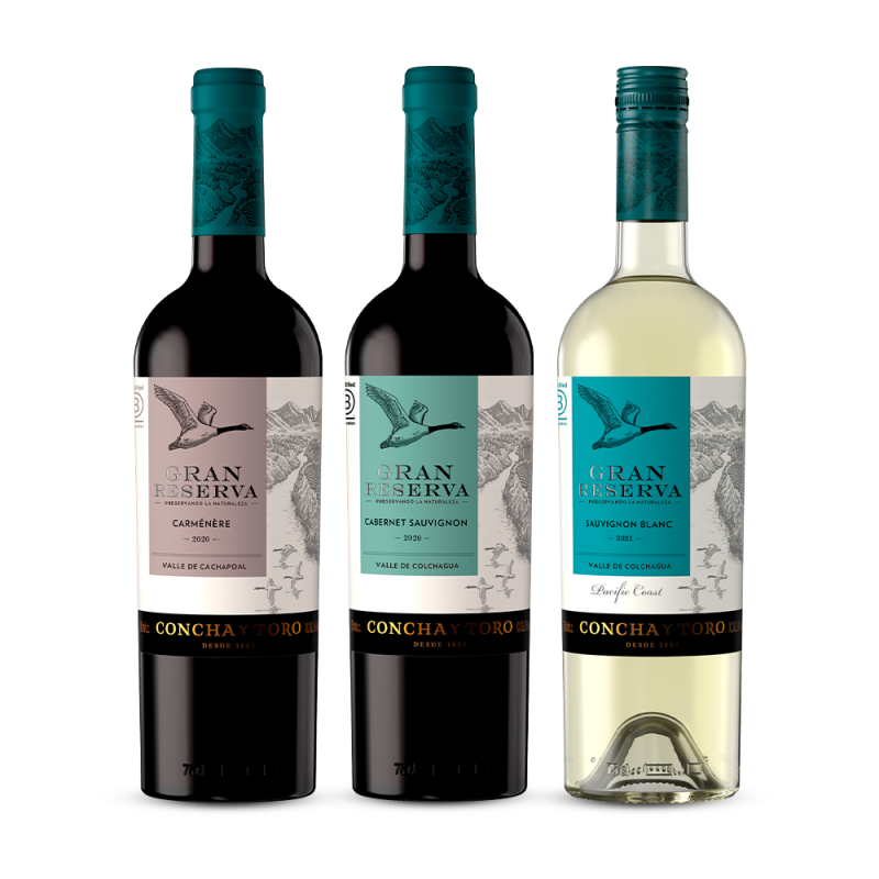 Kit Família Gran Reserva 750ml - 3 garrafas