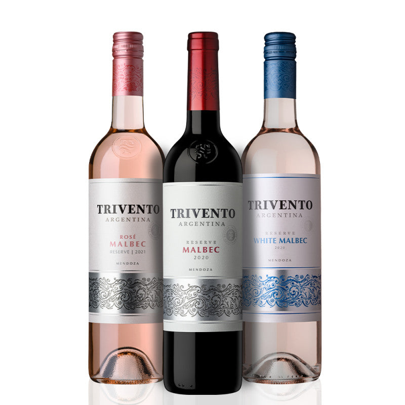 Kit Família Trivento Malbec 750ml - 3 garrafas