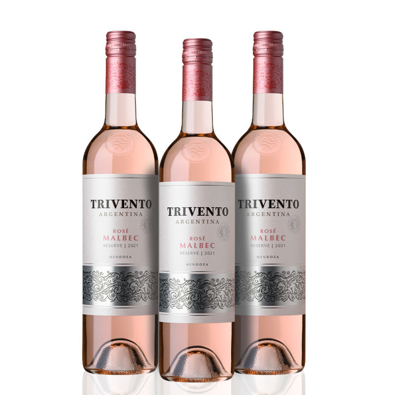 Kit Trivento Reserve Rose Malbec Por R$56,96 cada garrafa