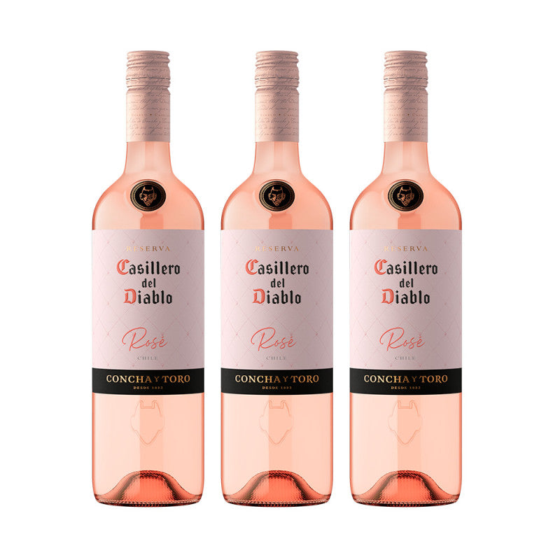 Kit Vinho Casillero Del Diablo Rose 750ml por R$47,63 cada garrafa
