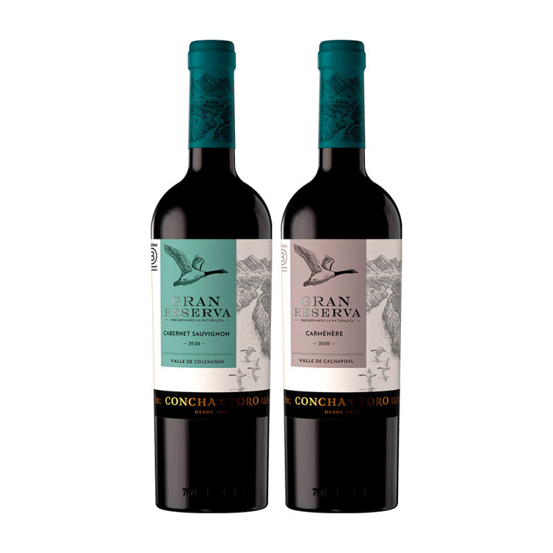 Kit Vinho Gran Reserva Tintos 750ml - 2 Garrafas
